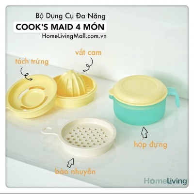 BỘ DỤNG CỤ ĐA NĂNG 4 MÓN COOK'S MAID