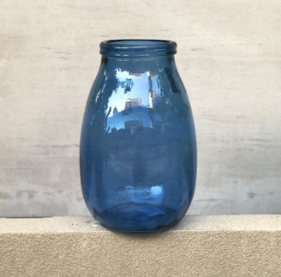 Bình hoa thủy tinh VSM màu xanh dương JARRON MONTANA 28 CM - V5982-DB753