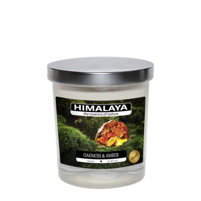 Nến thơm Himalaya hương hỗn hợp Oakmoss & Amber (140g)