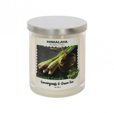 Nến thơm Himalaya hương thiên nhiên Lemongrass & Green Tea (230g)
