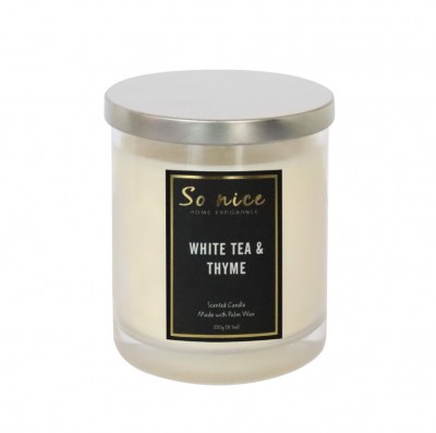 Nến thơm So Nice White Tea & Thyme - 1 Bấc (230g)